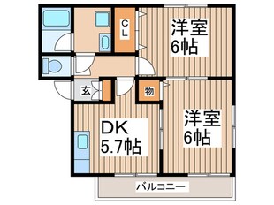 プランド－ルの物件間取画像